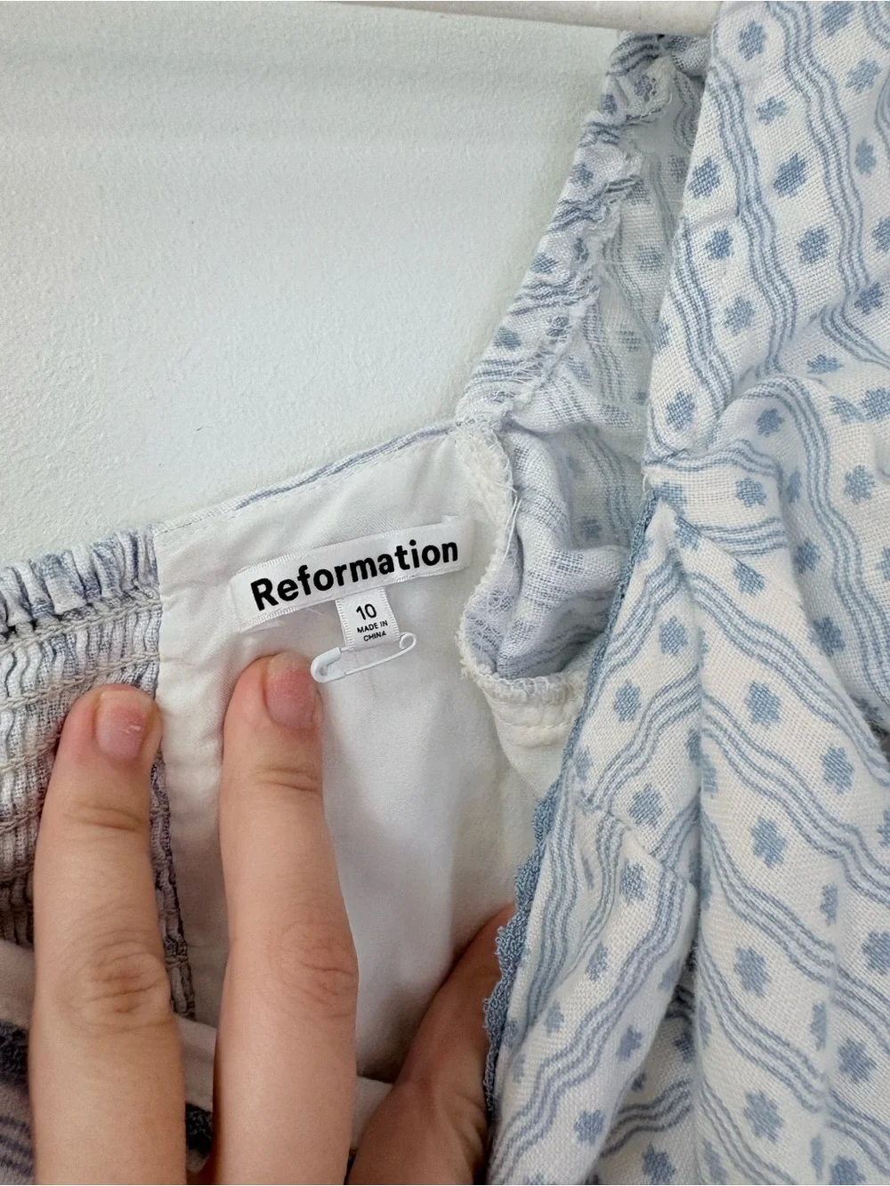 Reformation marilla 100% linen top